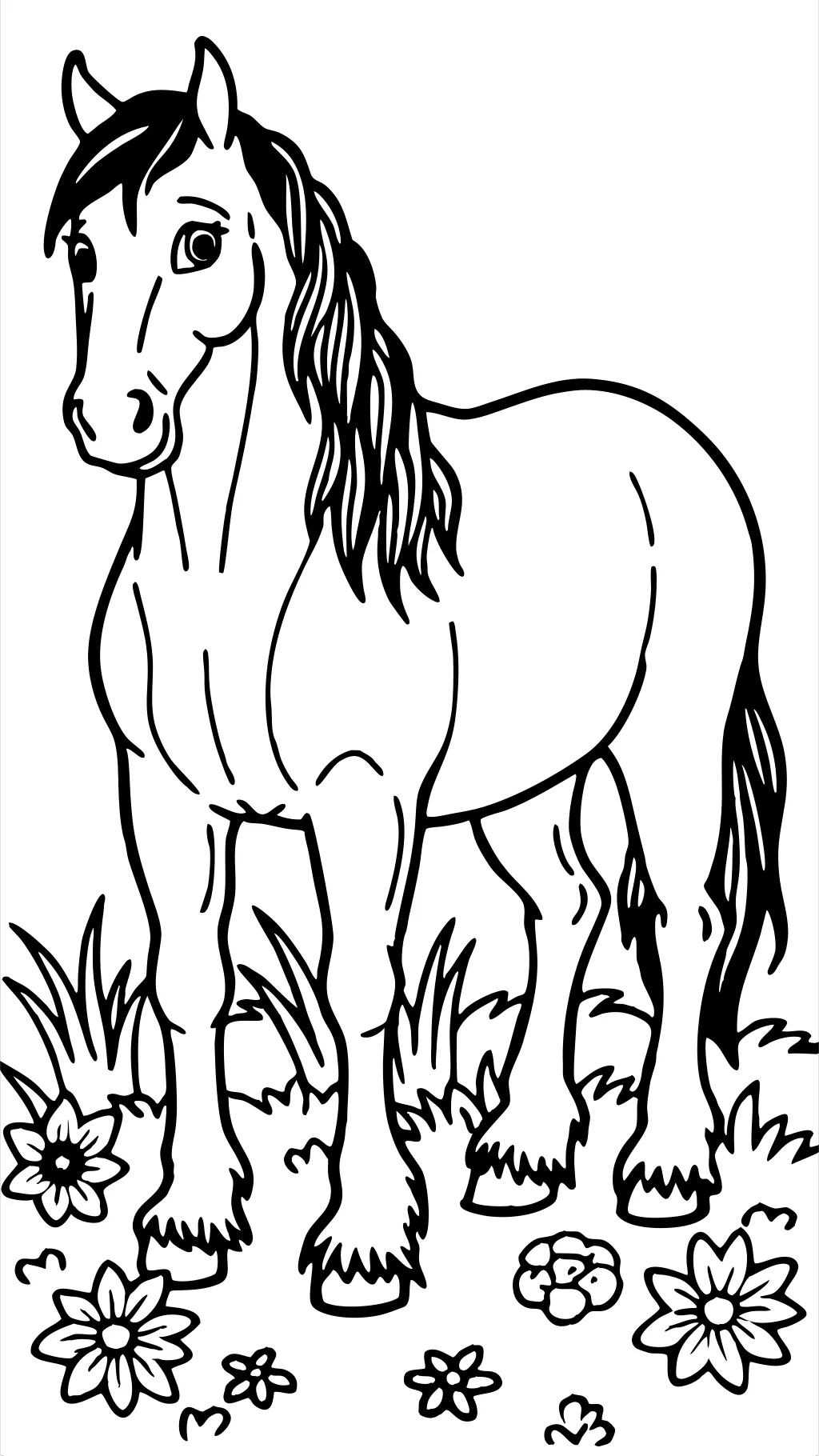 Clydesdale Horse Coloring Pages